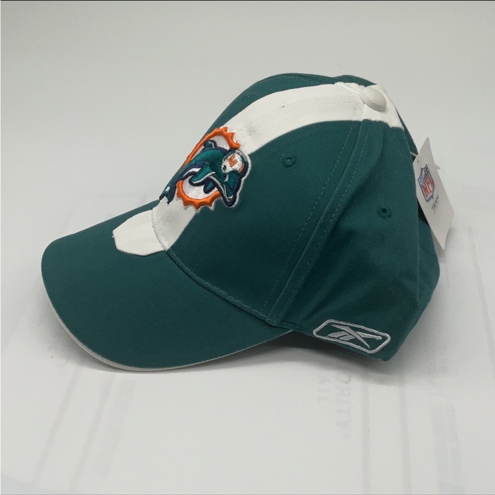 Reebok Miami Dolphins NFL Football Adjustable Hat Cap Brand New 7 3/4